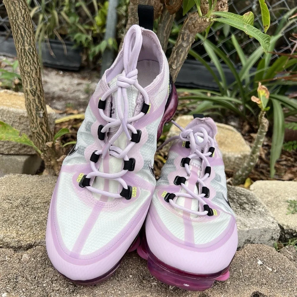 NIKE AIR Vapormax US Size Kids  7Y Womens 8.5 2019 GS Sneakers Photon Dust Lilac